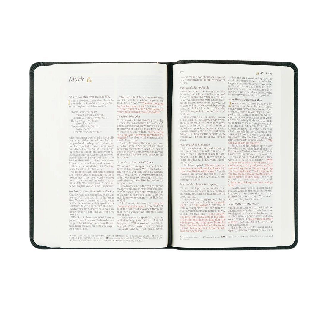 Hosanna Revival Compact NLT Bible: Jerusalem Theme | Beautiful Bible | Black Bible